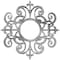 Ekena Millwork Dijon Architectural Grade PVC Pierced Ceiling Medallion, Antiqued Silver, 18"OD x 5 7/8"ID x 1/2"P CMPP18DIASV - alternate 1